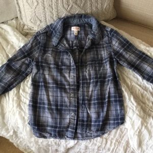 Blue flannel shirt